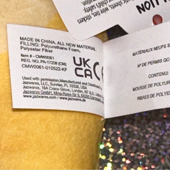 CoComelon JJ Lion Little Plush Doll 8 in. Plastic Face Soft Toy NEW NWT - Picture 12 of 15